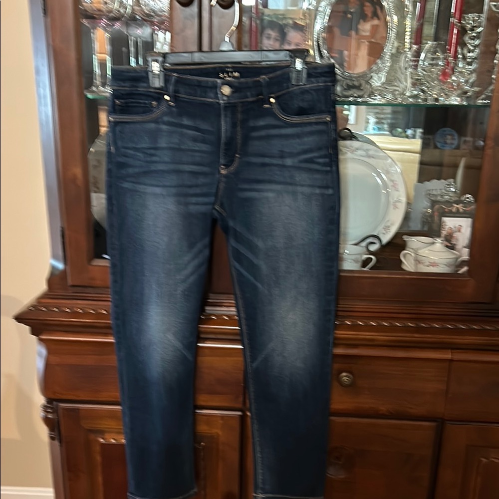 White House Black Market Dark Blue Ankle Jeans
